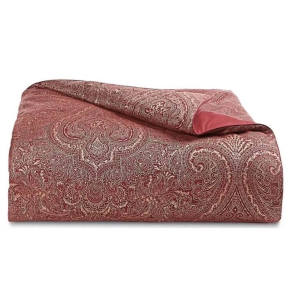 Hotel Collection Classic Regal Paisley King Duvet Cover Berry